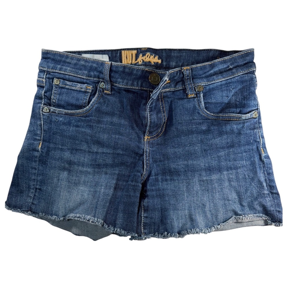 Kut from the Kloth Gidget Frey Shorts Womens 4 Blue Denim Cutoff Excellent